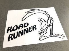 ロードランナー road runner 左に文字 ステッカー大サイズ《カラー選択可》送料無料
