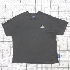 ◇ ⊂ FREAK'S STORE フリークスストア UMBRO アンブロ 半袖 丸首コットン刺繍Tシャツ サイズM ブラック系 メンズ E  【1508200031170】