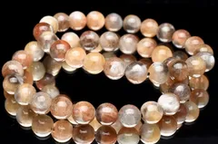 2つの輝き ブラックサンムーンストーン　9mm　ブレスレット 1個売り パワーストーン 天然石 _B1512-9