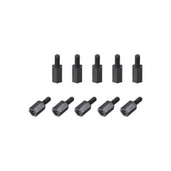 【人気商品】uxcell スタンドオフ M2.5x6mm+6mm オス-メス 六角 ナイロン PCBマザーボードスペーサー FPVドローンクワッドコプター用 コンピューター用 回路基板用 ブラック 30個入り