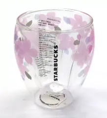 【中古】マグカップ・湯のみ さくら2019 ダブルウォールグラス 桜シェイプ 237ml 「スターバックスコーヒー」