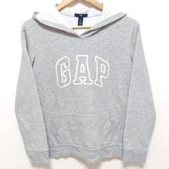 定番人気商品◎これからの時期に◎【GAP】ギャップ スウェット スエット パーカー トレーナー ロゴ フーディー 長袖 プルオーバー シンプル ジャージ スポーティー カジュアルコーデ リブ グレー レディース 女性 サイズ S /M17929jT