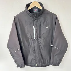 (^w^)b NEW BALANCE ニューバランス ジップアップ ジャケット ジャンパー ブルゾン 裏起毛 中綿 ロゴ刺繍 アウター シンプル アウトドア スポーツMIX ブラック 黒 レディース サイズL