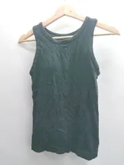 ◇ ⊂Φ nano universe ナノユニバース カップ付き リブ ノースリーブ タンクトップ サイズS ブラック レディース E  【1411280043790】