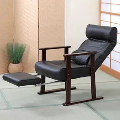 ★送料無料(一部除く)★新品★ リクライニングチェア 一人用 折りたたみ 折り畳み 高座椅子 高齢者 リクライニング 椅子 足置き ひじ掛け 肘付き 一人掛け レザー 合成革 【lic-tan-154】のサムネイル