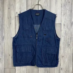 【ZIPPO ジッポー】00s デニム ベスト ジャケット  L