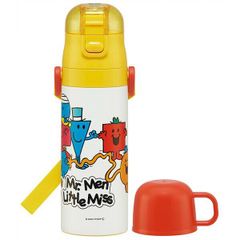 Mr.Men Little Miss 水筒 ステンレスボトル 保温 保冷 超軽量 コンパクト 2WAY スケーター