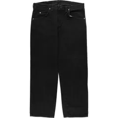古着 90年代 ラングラー Wrangler ブラックデニム ストレートデニムパンツ USA製 メンズw34相当 ヴィンテージ/eaa417190