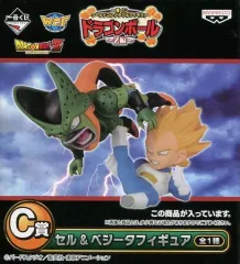 【中古】フィギュア セル＆ベジータ 「一番くじ ワールドコレクタブルフィギュア ドラゴンボール～Z編～」 C賞 ワールドコレクタブルフィギュア