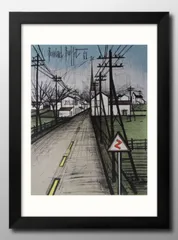 【SALE】［F6号］ベルナール・ビュッフェ肉筆保証/手描き/表裏サイン有/油彩 SALE】［F6号］ベルナール・ビュッフェ肉筆保証/手描き/表裏