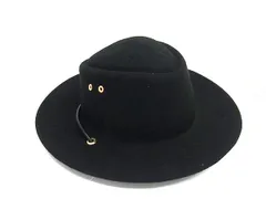 ■新品同様■ GIANNI VERSACE ジャンニ ヴェルサーチ メデューサ ウール100％ ハット 帽子 表記サイズ 59 ブラック系 FF5737のサムネイル