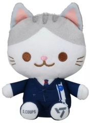 SEVENTEEN 猫 ぬいぐるみ スーツ 約15cmウォヌ - メルカリ
