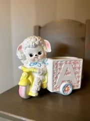 内藤ルネ ロバ フォーク 昭和レトロ 陶器製 ピンク ビンテージ アンティーク 内藤ルネ ロバ フォーク 昭和レトロ 陶器製 ピンク ビンテージ