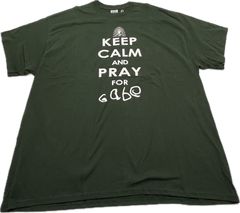 KEEP CALM AND CAMP ON Tシャツ　　ゆったり大きめ　2XLサイズ GILDAN CustomInkTシャツ　未使用品です