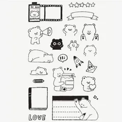 クリアスタンプ　くま　　　2686