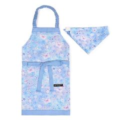 COLORFUL CANDY STYLE 子どもエプロン 女の子 三角巾 セット 小学生 着脱簡単 ムーンライトバタフライ 100ー120cm CGN1252640 1