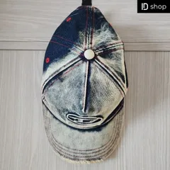 Diesel C-Seymon ディーゼルC-セイモン Treated Denim Baseball Cap Blue White デニムのベースボールキャップ（青と白）A064670DGAV  01, 02