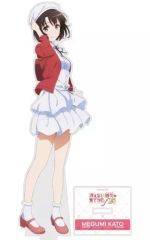[중고] 아크릴 스탠드 아크릴 패널 카토 메구미 (사복 ver.) 신작 아크릴 스탠드 (대) [그렇지 않은 그녀의 키우는 방법 Fine]