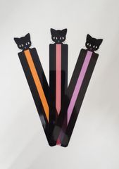 リーディングトラッカー　ねこ　橙・ピンク・紫　3枚セットのサムネイル