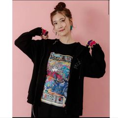 超希少✨廃盤品adidasファームコラボフーディーパーカー花柄総柄XL松村