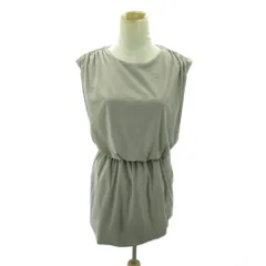 ユナイテッドアローズ UNITED ARROWS closet story ワンピース ドレープ ノースリーブ ミモレ丈 グレー系 1017 ■YHS6