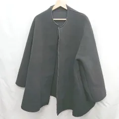 ◇ ⊇ DOUX ARCHIVES ビックシルエット 長袖 ボンディングコート サイズF ブラック レディース E  【1505130001358】