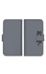 iPhoneX iPhoneXS ケース 手帳型 アイフォンX アイフォンXS スマホケース 携帯ケース 猫 ネコ ねこちゃん 黒猫 イラスト かわいい 可愛い おしゃれ カラー10