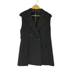 UNITED TOKYO 黒 ベルト付きノースリーブベスト　ジレ　フリーサイズ UNITED TOKYO 黒 ベルト付きノースリーブベストジレフリーサイズ