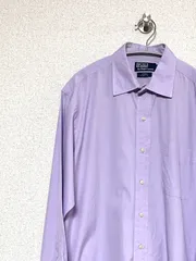 【Polo RALPH LAUREN】90s L/S CURHAM CLASSIC FIT シャツ 16 ポニー無し ポロラルフローレン 長袖 ヴィンテージ 古着