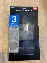 【新品未使用】BODY WILD L ボクサーブリーフ 前とじ グンゼ3枚組