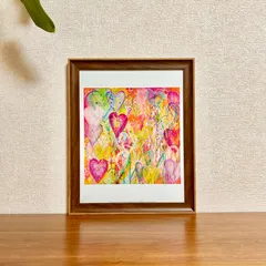 ☆Cami Boyett（新品☆額縁付アートポスターキャミ・ボイエット）☆花の絵☆自然美☆風景画☆抽象画☆BE MINE☆502