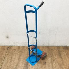 【中古】ボンベ台車 酸素ボンベカー チッソボンベカー ボンベ保管 ボンベ移動用 転倒防止チェーン付 ※No.1※ ●84623