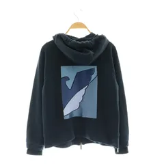 エンポリオアルマーニ EMPORIO ARMANI ジップアップパーカー バックプリント 36 ネイビー 青 水色 /CX ■OSのサムネイル