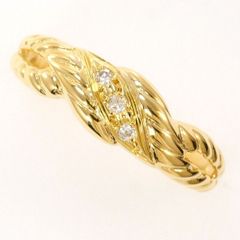 K18YG　リング　ring　指輪　12号　ダイヤ　総重量約2.4g