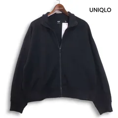 【新品 未使用】 UNIQLO ユニクロ ドライ スウェット リラックス ブルゾン ジャケット Sz.3XL　レディース 黒 大きいサイズ
