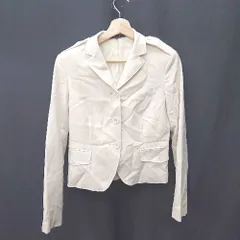 ◇ Theory セオリー ウール系 長袖 ジャケット サイズ4 アイボリーベージュ レディース E  【1404240027152】