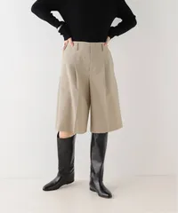 spick&span スピックアンドスパン センタープレスハーフパンツ スラックス カジュアル 日本製 ベージュ系 サイズ38 レディース 夏 ゴーゴー古着マルイ北千住店草344