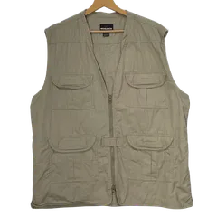 WOOLRICH ウールリッチ フィッシングベスト ELITE SERIES オーバーサイズ ビッグシルエット CHINA製 Lサイズ ベージュ