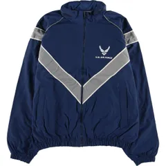 古着 00年代 米軍実品 U.S.AIR FORCE SKILCRAFT PTU トレーニングジャケット ナイロンジャケット USA製 メンズL相当/eaa576180