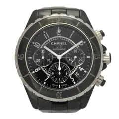 ■シャネル Chanel J12 クロノグラフ 41mm　H0940 ブラック  稼働 箱破損 A24-1692のサムネイル