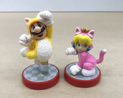 amiibo スーパーマリオシリーズ ネコマリオ ネコピーチ ２点セット【M718-003】