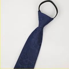 ワンタッチネクタイ　ネイビー色　紺色 　無地　ペイズリー柄 　結婚式　発表会　パーティー イベント 卒業式 入学式 入社式　小物 スーツ　ワイシャツ　メンズネクタイ　格安