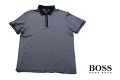 【中古】 ヒューゴ ボス HUGO BOSS レギュラーフィット半袖ポロシャツ XL