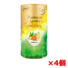 トイレ用消臭芳香剤 エステー トイレの消臭力 プレミアムアロマ スイートオレンジ＆ベルガモット 400mL X4個