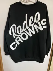 ロデオクラウンズワイドボウル　ビッグシルエット　ビッグロゴ　トレーナー　裏起毛