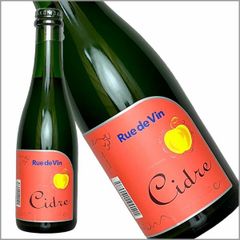 ハーフボトル リュードヴァン/Rue de Vin［シードル ハーフ 375ml］日本ワイン スパークリングワイン 長野ワイン 国産 りんご 林檎 リンゴ 泡 炭酸 Japanese wine 酒 飲料