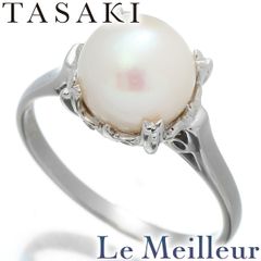 TASAKI Pt900 パール7.4mm ダイヤモンド リング - メルカリ