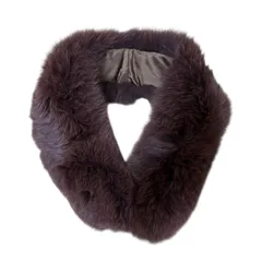 RE243 【未使用品】SAGA FOX サガフォックス リアルファー マフラー ストール ダークブラウン 高級 フォーマル