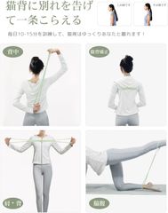 PROIRON ストレッチバンド フィットネスバンド エクササイズ チューブ 肩こり防止用 肩甲骨 背筋 最適 シリコーン素材素材 超高弾性 滑り止め 水洗い可能 肩こり防止 姿勢矯正 筋力増強 猫背矯正 自宅 ダイエット エクササイズ シェイプアップ