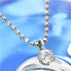 K18ホワイトゴールド0.1ct ダイヤモンドペンダント/ネックレス